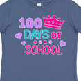thumbnail image 4 of Inktastic 100 Days of School in Pink and Purple with Crown Girls Toddler T-Shirt, 4 of 5