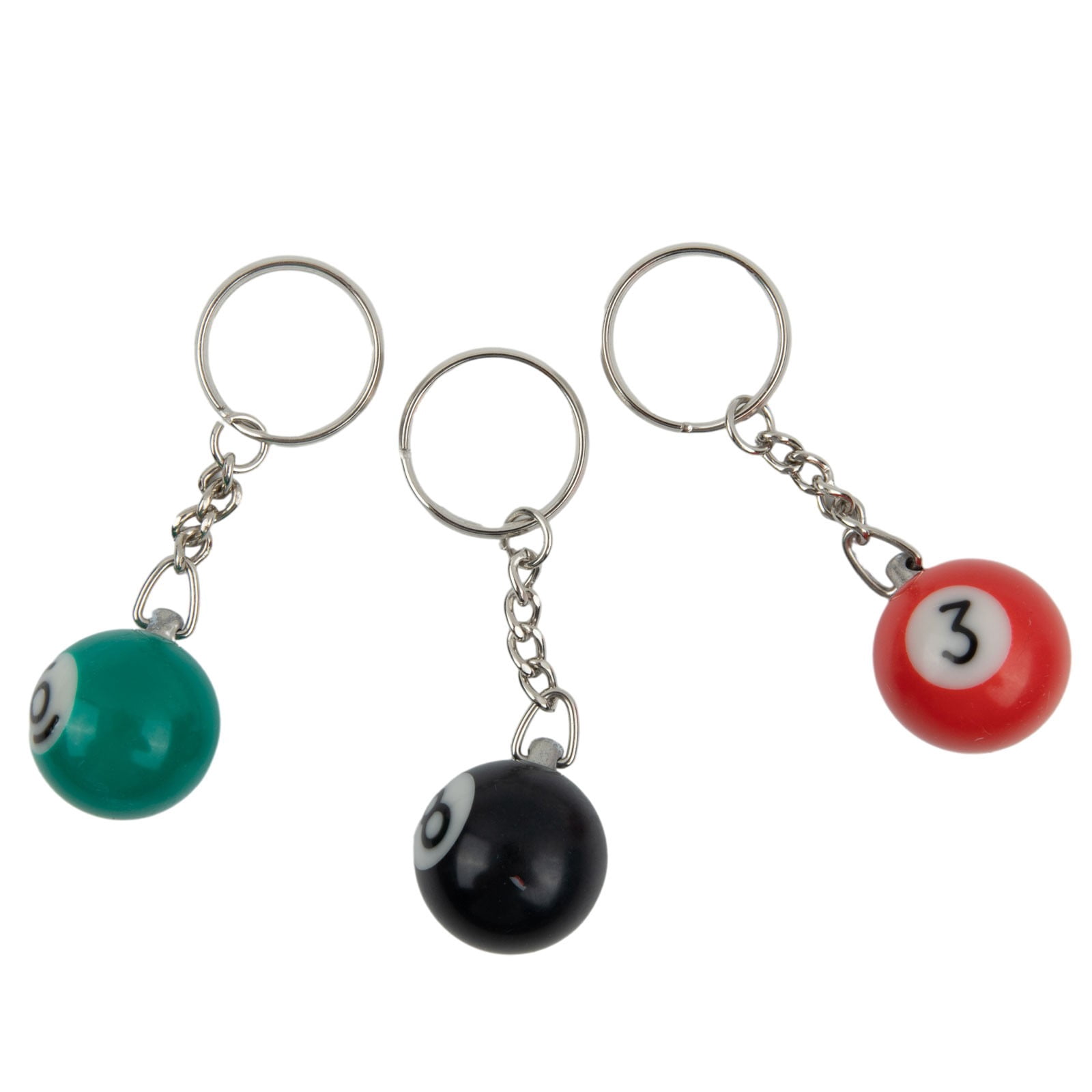Billiard Ball KeyChain Snooker Ball Key Rings Snooker Cue Accessories Gift