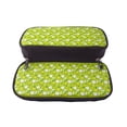 thumbnail image 5 of Picia Fruit Pattern Large Capacity PU Leather Pencil Case Organizer Pen Marker Holder Double Zipper Storage Bag Big Pencil Pouch for College Office, 5 of 6