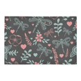 thumbnail image 2 of MKHERT Dragonfly And Flowers Doormat Rug Home Decor Floor Mat Bath Mat 23.6x15.7 inch, 2 of 3