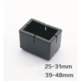thumbnail image 1 of Tapas de silicona para patas de sillas, deslizadores para muebles, protección de silicona, almohadillas para patas de muebles, cubiertas para patas de sillas, protectores de cubiertas de mesa, 12 piezas, adecuado para patas de mesa rectangulares de 25 a 31 mm; 39-48 mm Rojo Verde, 1 of 5