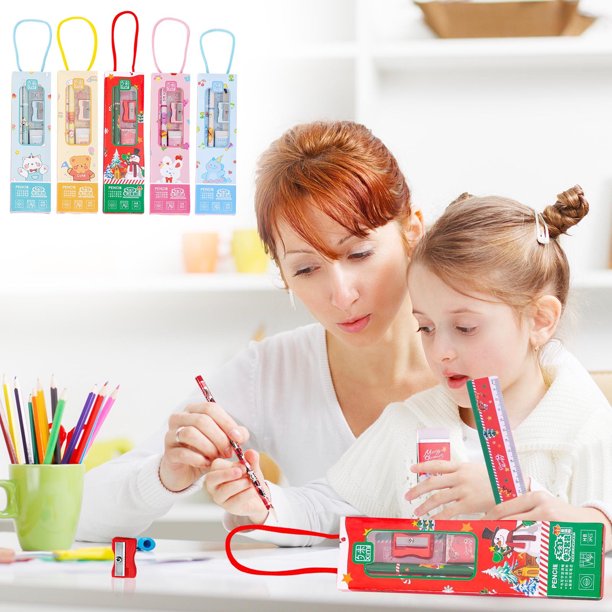 Fiudx Ofertas Y Liquidación Juego De Papelería De Temporada De Apertura, Regalo Para Estudiantes De Escuela Primaria, Suministros De Aprendizaje, Papelería Para Niños