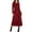 Wine, variant on Midi Sweater Dress for Women Fall A Line Dresses Cozy Long Sleeve Knit Dress Casual Crewneck Business Dresses 2025 Wine S