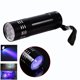 thumbnail image 5 of Retroiluminación de mano linterna violeta de aleación de aluminio F5 Detector de luz púrpura retroiluminación 9 LED luz de antorcha para tienda para tienda Higoodz Otros, 5 of 8
