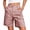 Pink, variant on 2026 Summer Cargo Shorts Women Bermuda Beach Shorts with 6 Pockets Casual High Waisted Short Pants Outdoor Vacation Clothes Elastic Waist Casual Trendy Outfits Lounge Trousers