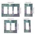 thumbnail image 2 of Yayeee Rocker Switch Wall Plate 2-Gang 4.7"x4.6" Home Decorative Outlet Cover, Purple Forest Scene, 2 of 6