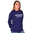 thumbnail image 5 of Funny Motherhood the Scariest Hood Women's Long Sleeve T Shirt Brisco Brands X, 5 of 6