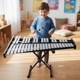 thumbnail image 2 of twisto Aluminum Bar Xylophone Mallets Included Xylophone Chime Set Sturdy Construction Percussion Chime Kit for Classroom, Performance, 2 of 10