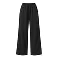 thumbnail image 5 of Viadha Wide Leg Sweatpants for Women Casual High Waisted Comfortable Baggy Sweatpants Solid Elastic Drawstring Workout Pants with Pockets, 5 of 9