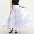 thumbnail image 6 of Weiqiqre Womens Skirts Ankle Length Petticoats Long Plus Size Wedding Slips Crinoline Underskirt for Prom Evening Wedding Dress, 6 of 9