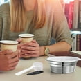 thumbnail image 2 of Leach Basket,A Modo Mio Modo Mio Coffee Cup Filter With Steel Reusable Refillable Reusable Refillable Coffee Refillable Coffee Compatible With 60pcs With Lavazza A Benfuchen Coffee Cup Ajcoflt, 2 of 7