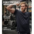 thumbnail image 5 of Merino.tech Mens Lightweight Merino Wool Short Sleeve T-Shirt Medium, Perfect Grey, 5 of 7