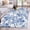 Blue, variant on 3'x5' Area Rugs, Blue Flower Indoor Outdoor Area Rug for Living Room Bedroom, Botanical Farmhouse Watercolor Floral Plant Washable Bathroom Rugs Kitchen Floor Carpet Mats Home Decor Aesthetic