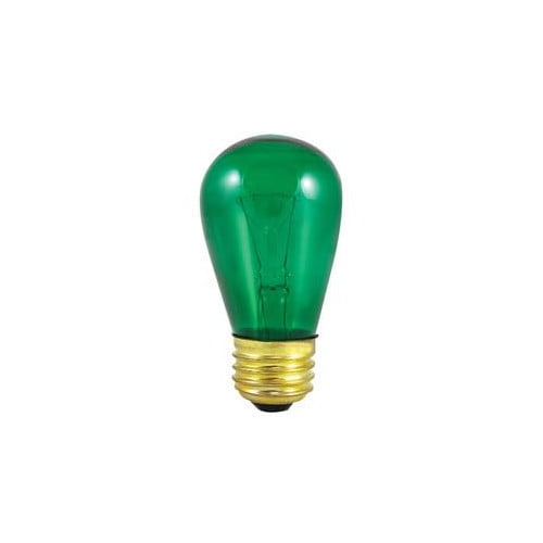 Bulbrite Industries 11W Transparent Green String Replacement Light Bulb