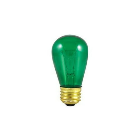 

Bulbrite Industries 11W Transparent Green String Replacement Light Bulb