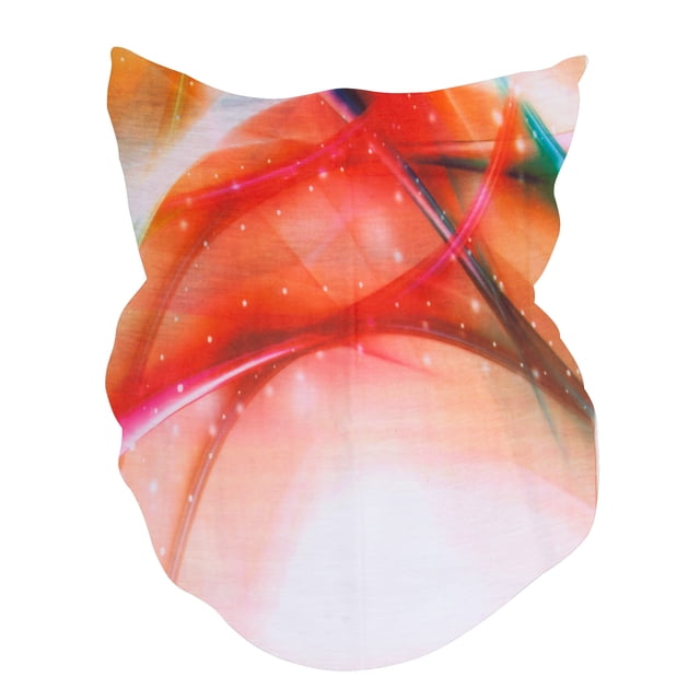 Top Headwear Face Covering Neck Gaiter - Orange Galaxy