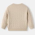 thumbnail image 7 of CYRBOKO Toddler Boys Pullover Sweaters, Winter Long Sleeve Cotton Crew Neck Kids Clothig Khaki Size 7-8 T, 7 of 7
