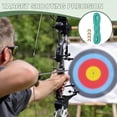 thumbnail image 6 of Uxcell Archery D Loop Rope, Bow String D Loop Rope with Brass Nock Points 10 ft & 2 Pcs & Cyan -Fitting for (Compound Bow Strings), 6 of 7