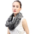 thumbnail image 2 of Swallow Bird Print Women's Infinity Scarf Lightweight, 2 of 3