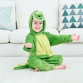 thumbnail image 6 of LOLANTA Toddler Dinosaur Animal Costume Unisex Baby Kids Flannel Hooded Romper Jumpsuit Dress Up Outfit, 6 of 7