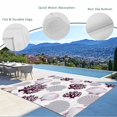 thumbnail image 3 of Shell Coral Coastal Outdoor Rug 4x6 Ft - Reversible Patio Rug Outdoor Camping Rugs, Nautical Summer Beach Ocean Sea Washable Indoor Outdoor Area Rugs, Non-Slip Outdoor Carpet Runner for Deck/Porch, 3 of 8