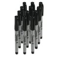 Sharpie Permanent Markers, Ultra Fine Point, Black, 12 Count