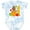 Tie Dye Blue, variant on Inktastic First Birthday Turkey on Pumpkin Boys or Girls Baby Bodysuit