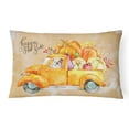 thumbnail image 1 of Carolines Treasures CK2665PW1216 Automne Récolte Anglais Bouledogue Toile Oreiller Décoratif, 1 of 3