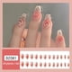 thumbnail image 5 of Heart-Shaped Blush Love Press On Nails - Medium Length, Full Cover Artificial Nails for Women and Girls, 5 of 5