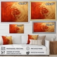 thumbnail image 4 of Designart "Vermillion Spiral In Gold And Red Sunset" Abstract Spirals Floater Framed Wall Decor, 4 of 5