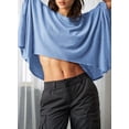 thumbnail image 4 of Camisa Dokotoo Summer para mujer, talla grande, color azul oscuro, 4 of 6