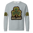 thumbnail image 4 of Men's St. Patrick's Day Ireland Shamrock Sweatshirt Long Sleeve Casual Pullover, 4 of 5
