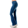 thumbnail image 5 of Jvini Women's Flare Jeans Pull-On High Waisted Stretch Denim Jeggings Medium Blue Wash 31" Inseam, 5 of 6
