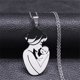 thumbnail image 1 of Mom Daughter Family Necklace Stainless Steel Chain Children Kid Silver Color Pendant Necklaces Jewelry Women Mother's Day Gift Gao Jinjia LED, 1 of 2
