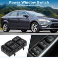 thumbnail image 2 of Interruptor de ventana eléctrica Unique Bargains No. 3S7T14A132BA para el lado del conductor delantero izquierdo para Ford Mondeo 2000-2007 Negro, 2 of 7