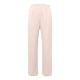 thumbnail image 5 of Satin Pants For Women Silk Wide Leg Pants Low Waist Baggy Pants Lounge Bottoms, 5 of 5