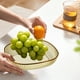 thumbnail image 4 of Juego de platos de cena cuadrados de PET transparente | Paquete de 4 platos ligeros para servir frutas y verduras | Vajilla apilable transparente que ahorra espacio | Uso de la sala de estar de la, 4 of 8