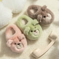 thumbnail image 6 of Fozruso Girls Slippers Winter Warm Fuzzy Shoes Indoor Cute Bear Design Comfortable Kids Home Footwear For Toddlers And Kids,Warm Slippers Sizes 6 Toddler(12-18 Months), 6 of 6