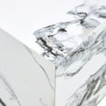 thumbnail image 5 of Modern MDF+Sticker Material Cube Stylish Texture Design Coffee Table, 15.75 Inches (White), 5 of 12