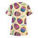 thumbnail image 4 of Ichuanyi Womens Swimsuits Clearance Women Short Sleeve V-neck Tops Uniform Easter Printed Pockets Blouse Nursing Ichuanyi Ichuanyi, 4 of 4