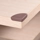 thumbnail image 4 of Protectores de esquina de Bargains Únicos, protectores de borde para muebles, protectores de esquina para mesa, silicona suave marrón 30x30x9mm 10Pcs, 4 of 5