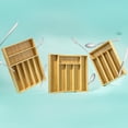 thumbnail image 4 of 7 Compartment Bamboo Drawer Organizer - Natural, 4 of 11