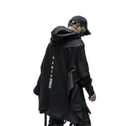 Niepce Inc Japanese Streetwear Black Gothic Men's Techwear Hoodie