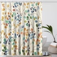 thumbnail image 1 of Cortina de ducha Amaredom Floral con ganchos, 180 x 180 cm, poliéster, 1 of 9