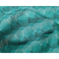 thumbnail image 5 of oneOone Silk Tabby Turquoise Green Fabric Block Sewing Craft Projects Fabric Prints By Yard 42 Inch Wide, 5 of 5