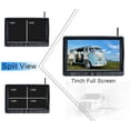 thumbnail image 6 of ZEROXCLUB Wireless Backup Camera with 7" DVR Dual Split Touch Monitor IP69 Waterproof HD 1080P, 6 of 9
