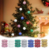 Christmas Ball Ornaments 12 Pcs - 3 inch Large Shatterproof Christmas Balls, Glitter Finish Decorations Indoor, Classic Holiday Party Hanging Ornaments for Xmas Tree, Wreath, Vines, Yellow