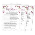 thumbnail image 1 of Inkdotpot 50-PackFloralWhy Do We Do That Bridal Wedding ShowerGameBachelorette Party ActivityGameCards, 1 of 7