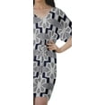 thumbnail image 6 of Moomaya Birthday Dresses Women Printed Work Dress Women Office V Neck Dresses, 6 of 6
