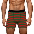 thumbnail image 1 of Print Underwear Holiday Themed Briefs Soft Comfortable Breathable Fabric All Day Support Stretch Fit Multipack Underwear For Festive Seasonal Design Men Brief Mens Briefs Small Men Red L, 1 of 5